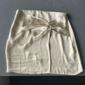 ASOS Cream Knot Front Skirt